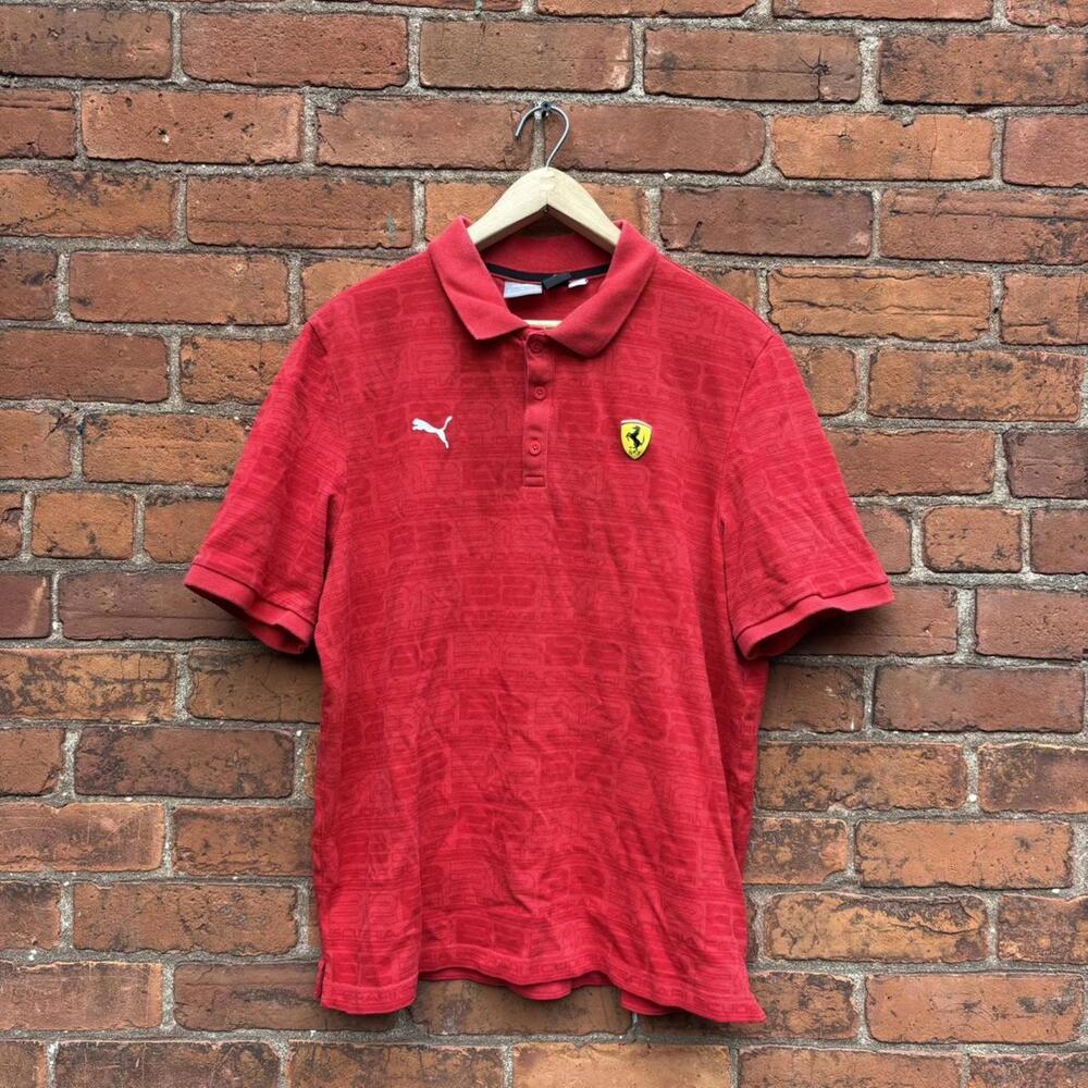 Ferrari puma polo shirt 00s XL